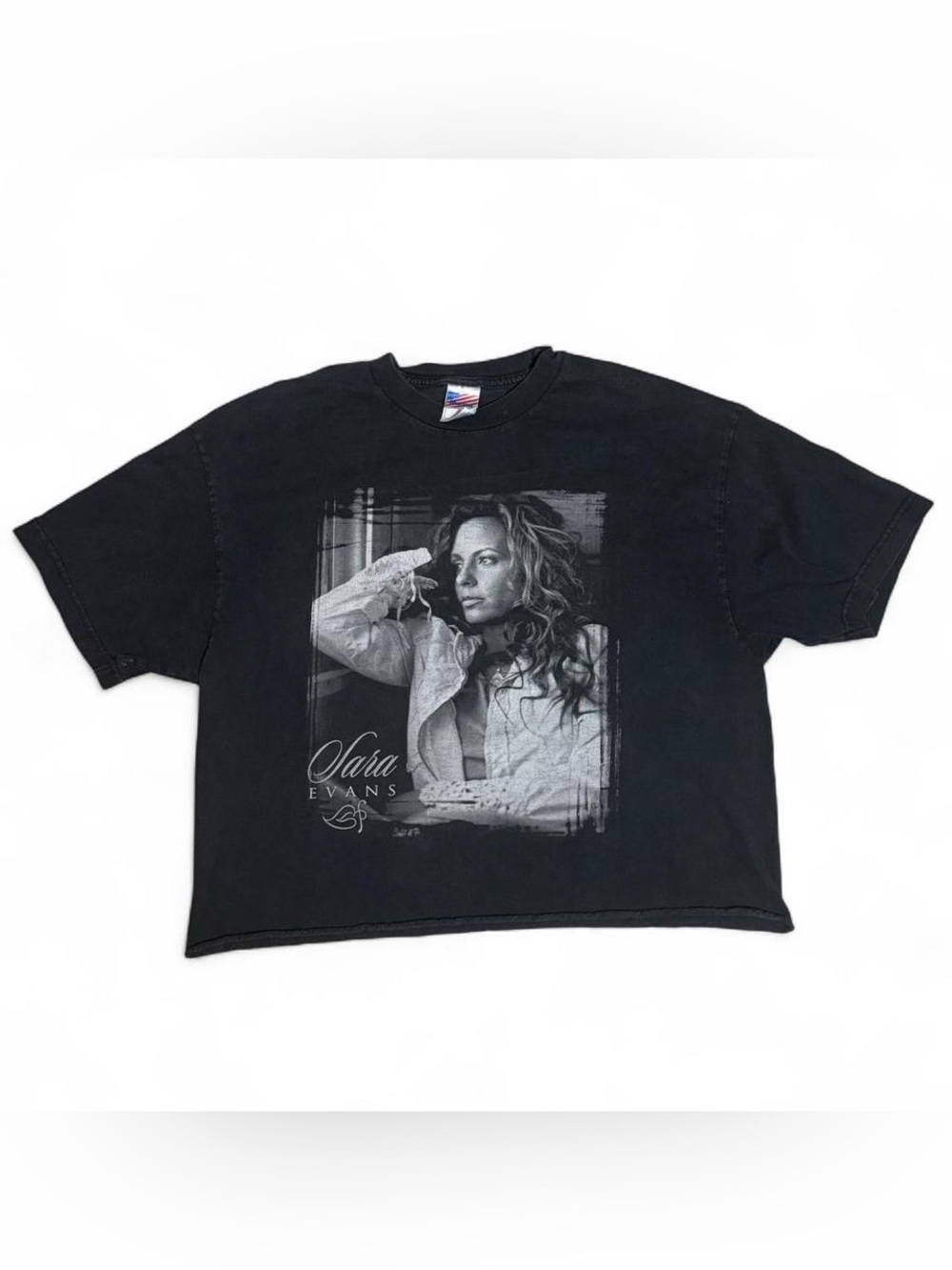 23x23 | 2005 Sarah Evans Real Fine Place Tour Crop Vintage T-Shirt